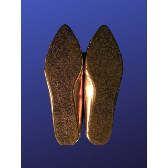 CODIFY Pointed Toe Dress Flats W/Accent Buckles, ROSE GOLD, Women’s 10, NWOB - Picture 8 of 8